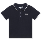 Kurz&auml;rmeliges poloshirt, MARINE, hi-res
