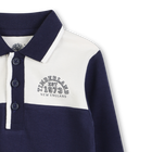 Zweifarbiges Poloshirt aus Baumwolle mit geripptem TIMBERLAND 
                    BOY