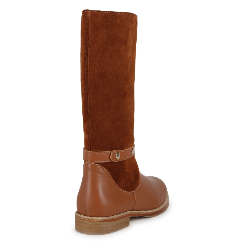 Stiefel aus zwei Lederarten CHLOE 
                        GIRL