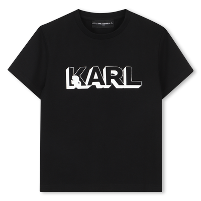 T-Shirt mit kurzen &Auml;rmeln KARL LAGERFELD KIDS JUNGE