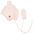 Set mit M&uuml;tze und F&auml;ustlingen CARREMENT BEAU 
                    M&Auml;DCHEN