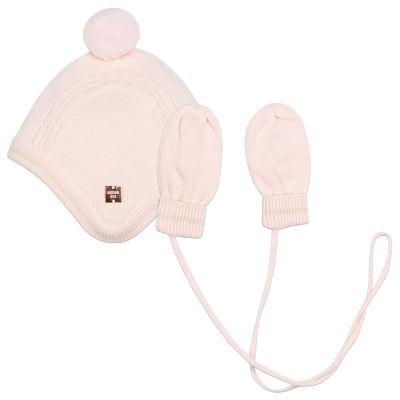 Set mit M&uuml;tze und F&auml;ustlingen CARREMENT BEAU M&Auml;DCHEN