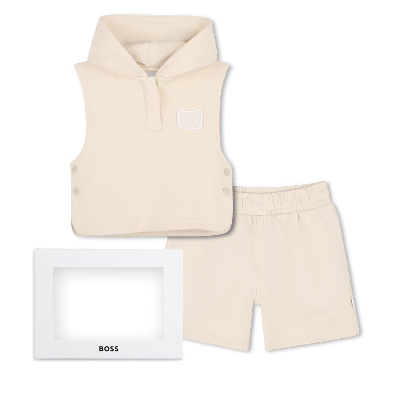 T-SHIRT + SWEATSHIRT + SHORTS SET BOSS 
                        BOY