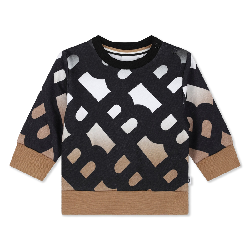 Dreifarbiger Sweater mit Print BOSS 
                        BOY