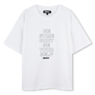 Kurzarm-T-Shirt aus Baumwolle DKNY 
                    GIRL
