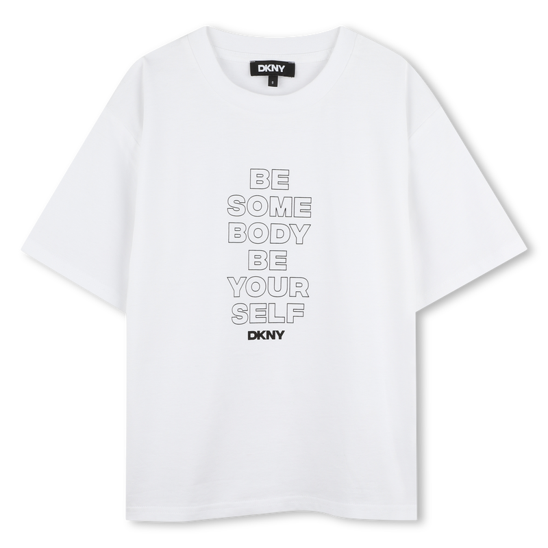 Kurzarm-T-Shirt aus Baumwolle DKNY 
                        GIRL