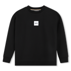 Fleece-sweatshirt, SCHWARZ, hi-res