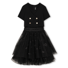 Zeremonienkleid aus bi-material KARL LAGERFELD KIDS 
                    GIRL