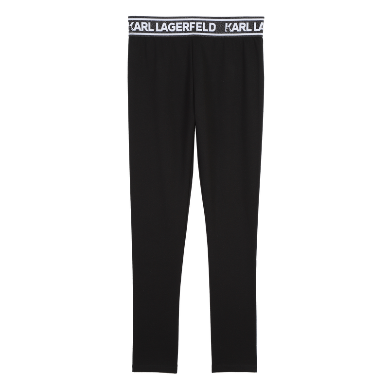 Leggings mit Metallic-Taille KARL LAGERFELD KIDS 
                        GIRL