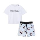 Set aus t-shirt und badeshorts KARL LAGERFELD KIDS 
                    BOY