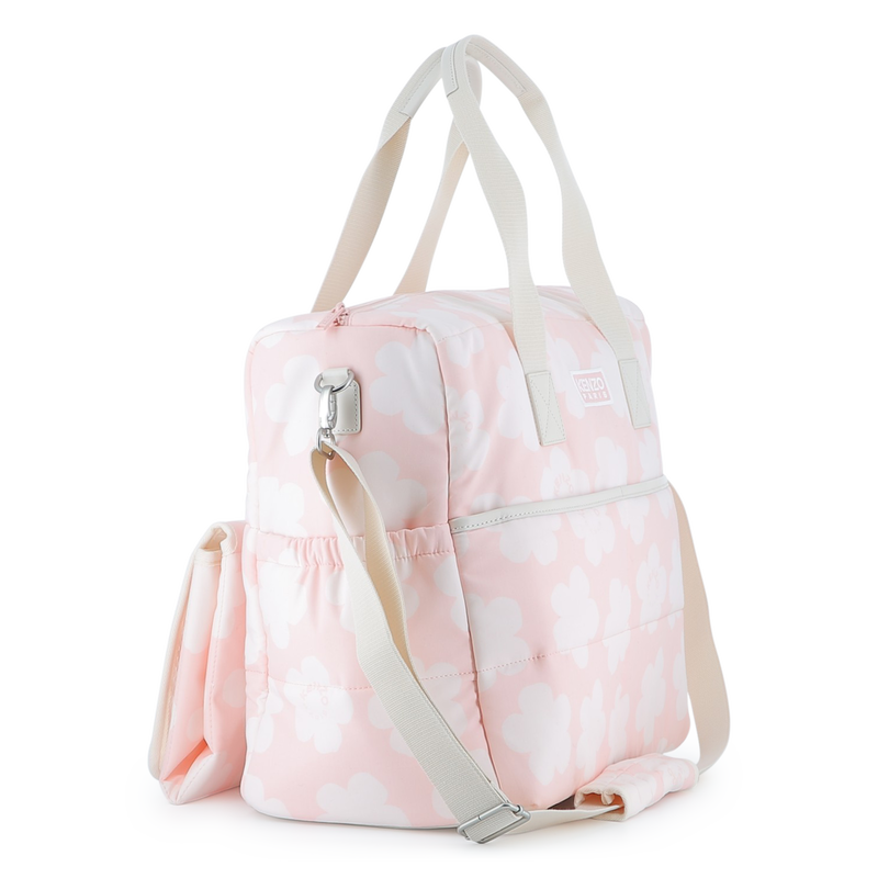 Gesteppte Wickeltasche aus bedruckter Popeline KENZO KIDS 
                        UNISEX