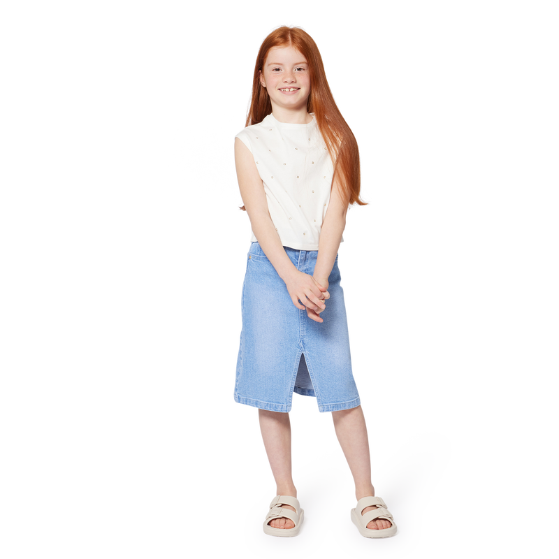 Halblanger Jeansrock MICHAEL KORS 
                        GIRL