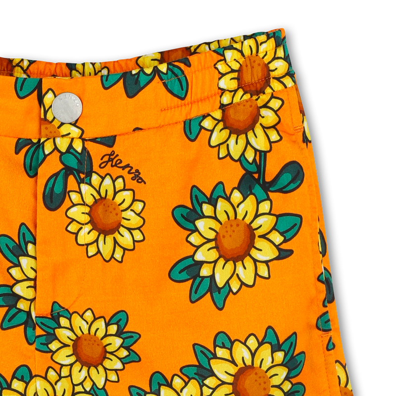 Bedruckte Baumwoll-Bermudas KENZO KIDS 
                        BOY