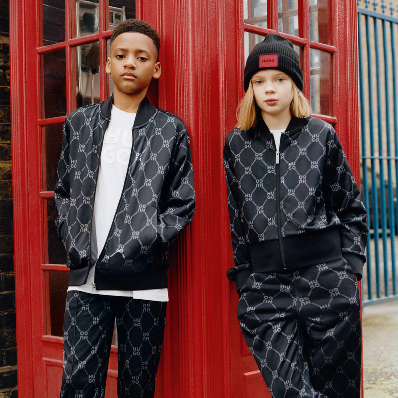 Sweatjacke aus Molton HUGO 
                        BOY