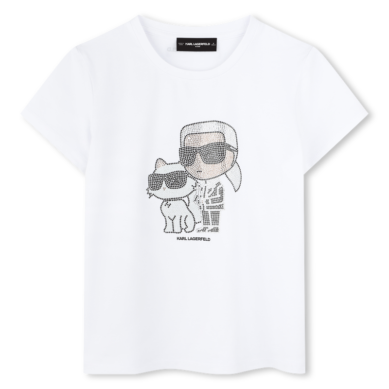 Kurzarmshirt KARL LAGERFELD KIDS 
                        GIRL