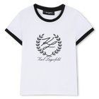 Kurz&auml;rmeliges t-shirt KARL LAGERFELD KIDS 
                    GIRL