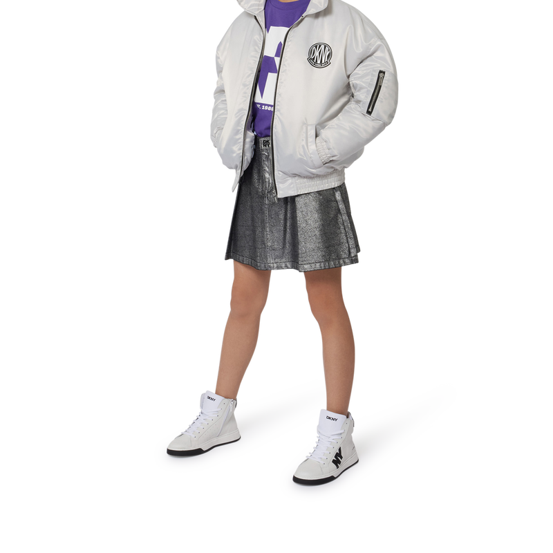 Zipper-Jacke mit Satin-Effekt DKNY 
                        GIRL