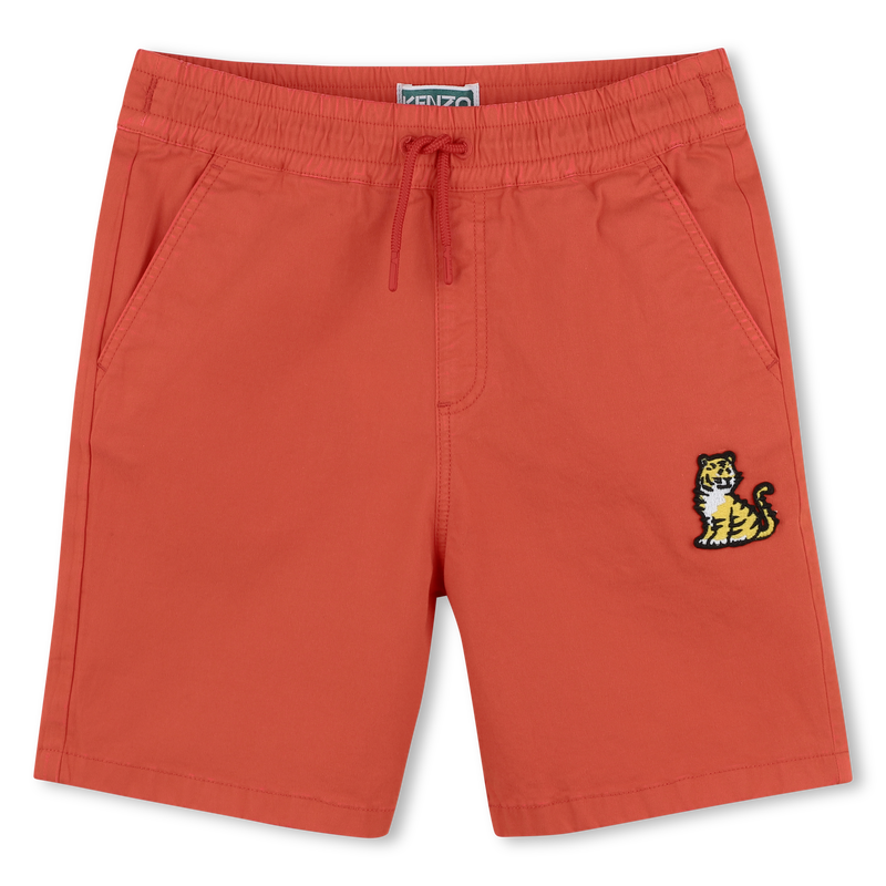 Baumwoll-Bermudas mit Badge KENZO KIDS 
                        BOY