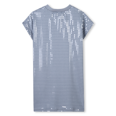 Baumwollkleid mit Pailletten DKNY GIRL