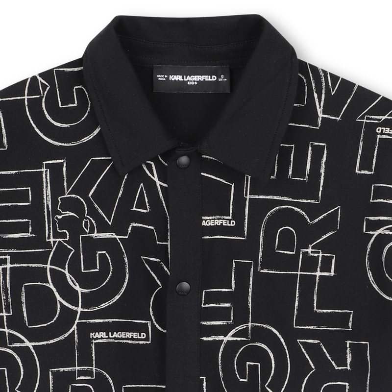 Kurzärmeliges Hemd aus Jersey KARL LAGERFELD KIDS 
                        BOY
