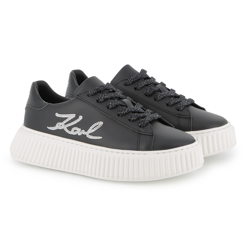 Low-Top-Sneakers mit Schn&uuml;rung KARL LAGERFELD KIDS 
                        GIRL