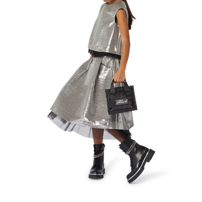 Metallic-Midi-Rock KARL LAGERFELD KIDS GIRL