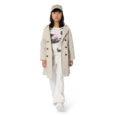 GEF&Uuml;TTERTER TRENCHCOAT KARL LAGERFELD KIDS GIRL