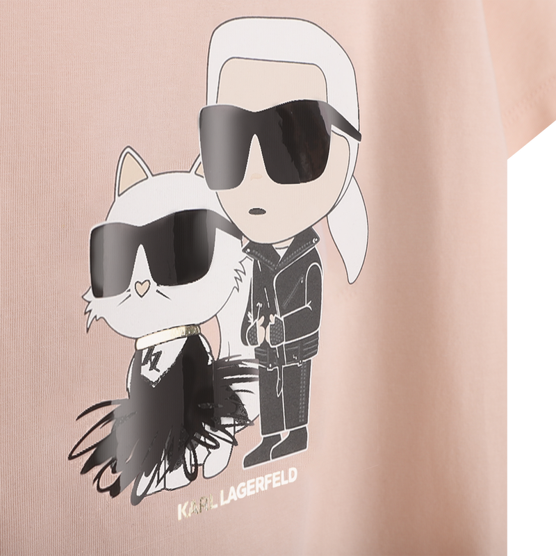 T-Shirt mit kurzen &Auml;rmeln KARL LAGERFELD KIDS 
                        GIRL
