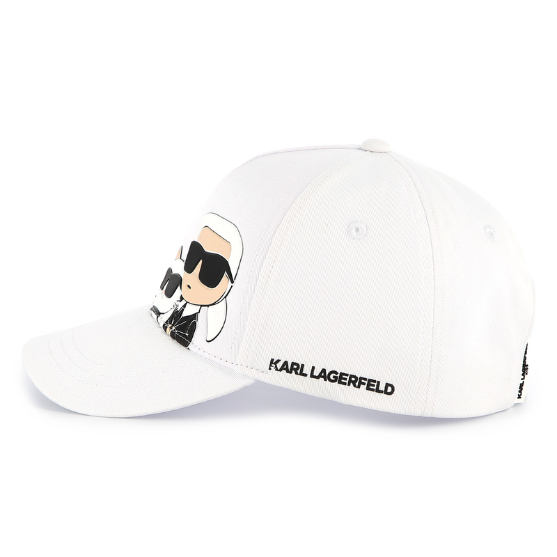 Verstellbare Cap mit Print KARL LAGERFELD KIDS 
                        GIRL