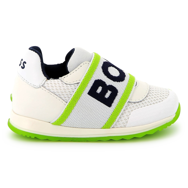 Ledersneaker mit Mesh BOSS 
                        BOY