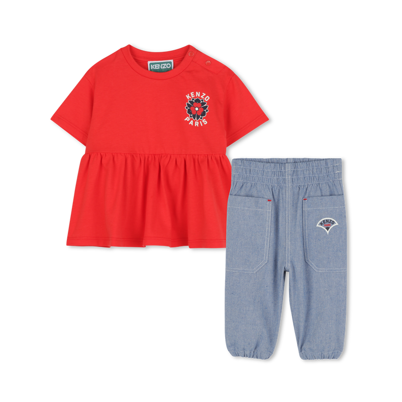 Set aus Hose und Bluse KENZO KIDS 
                        GIRL