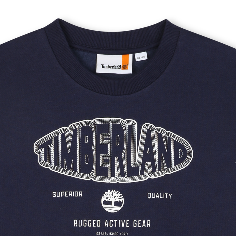 Sweatshirt aus geb&uuml;rstetem Fleece TIMBERLAND 
                        BOY