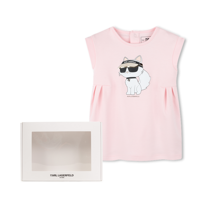 Ausgestelltes Kleid mit Grafik KARL LAGERFELD KIDS 
                        GIRL