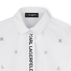 Lang&auml;rmeliges Hemdkleid KARL LAGERFELD KIDS 
                    GIRL