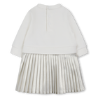 Lang&auml;rmeliges Kleid aus Bi-Material MICHAEL KORS 
                    GIRL