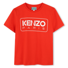 Kurz&auml;rmliges Baumwoll-T-Shirt KENZO KIDS 
                    BOY