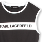 &Auml;rmelloses Kleid mit Taschen KARL LAGERFELD KIDS 
                    GIRL