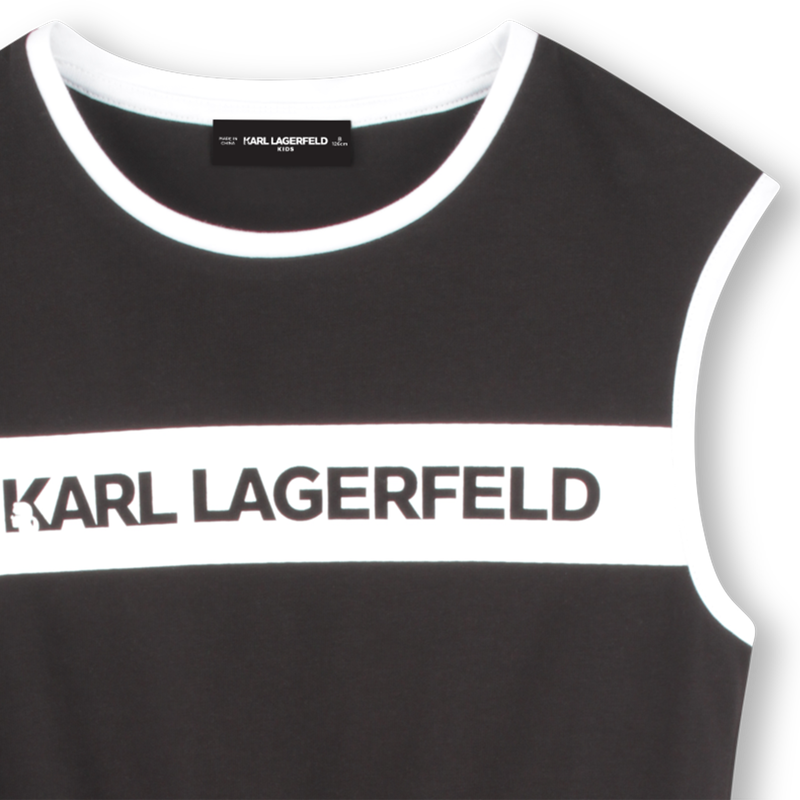 &Auml;rmelloses Kleid mit Taschen KARL LAGERFELD KIDS 
                        GIRL