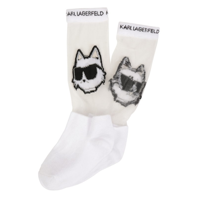 Socken mit Ajourmuster KARL LAGERFELD KIDS 
                        GIRL