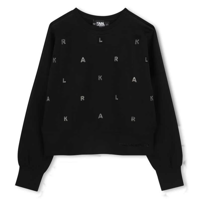 Lang&auml;rmeliges Sweatshirt KARL LAGERFELD KIDS 
                        GIRL