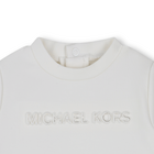 Lang&auml;rmeliges Kleid aus Bi-Material MICHAEL KORS 
                    GIRL