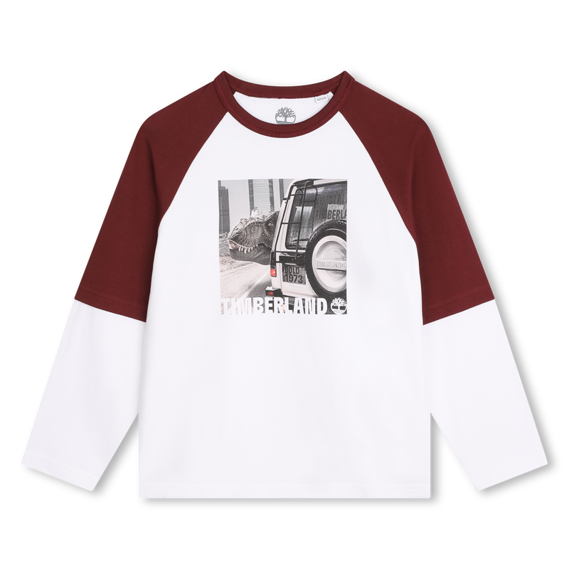 Zweifarbiges T-Shirt mit Druck TIMBERLAND 
                        BOY