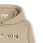 Kapuzenkleid aus Fleece MICHAEL KORS 
                    GIRL