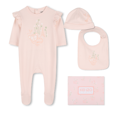 PAJAMA, HUT UND L&Auml;TZCHEN SET KENZO KIDS GIRL