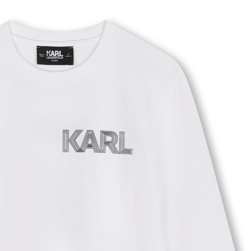 Lang&auml;rmliges Baumwoll-T-Shirt KARL LAGERFELD KIDS 
                        BOY