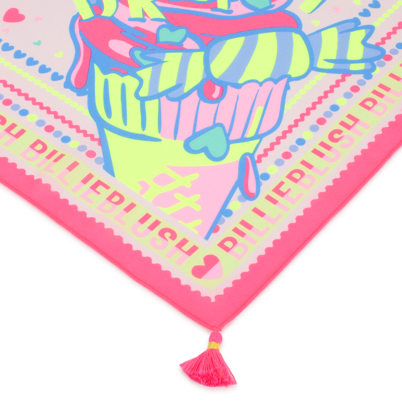 AUSGEFALLENER SCHAL MIT PRINT BILLIEBLUSH 
                        GIRL