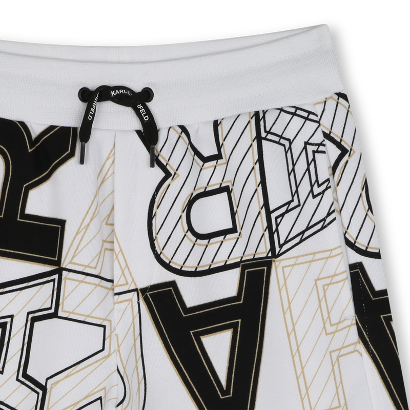Baumwoll-Bermuda mit Print KARL LAGERFELD KIDS 
                        BOY