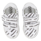 Ledersneaker mit Klett KARL LAGERFELD KIDS 
                    UNISEX