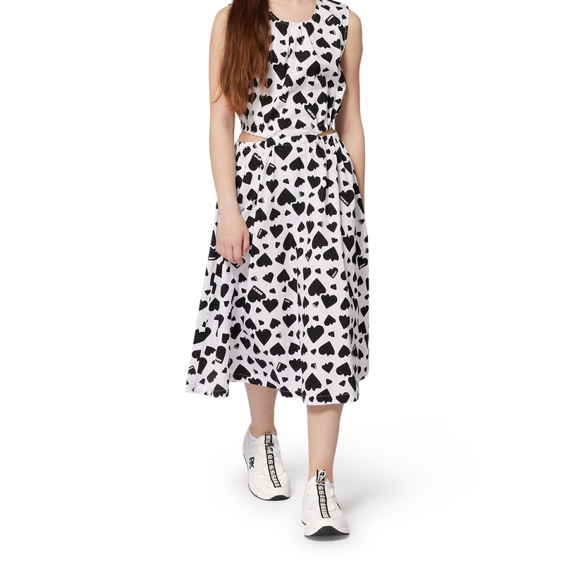 Baumwollkleid mit Print DKNY 
                        GIRL