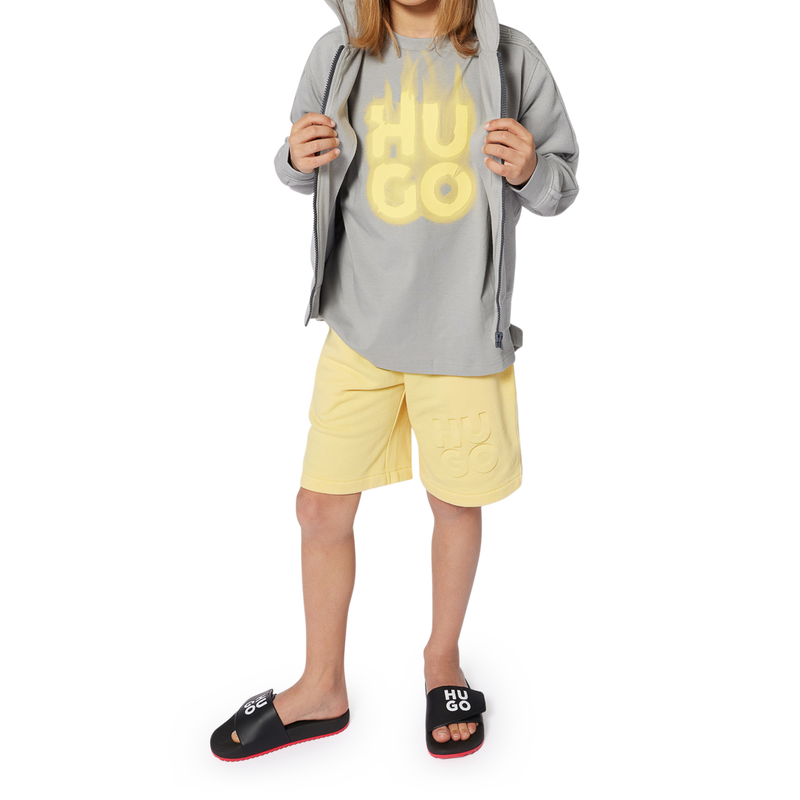 Kurzarm-T-Shirt aus Baumwolle HUGO 
                        BOY